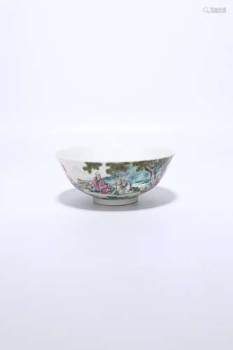 chinese famille rose porcelain bowl