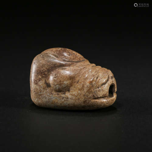 CHI KU PAI JADE DRAGON HEAD, HONGSHAN CULTURE, NEOLITHIC