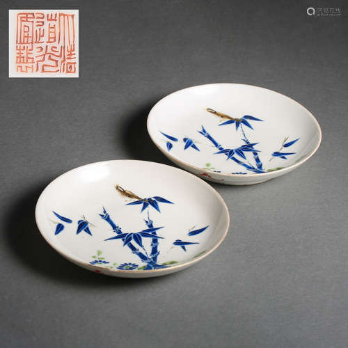 A PAIR OF CHINESE PLATES, DAOGUANG PERIOD, QING DYNASTY