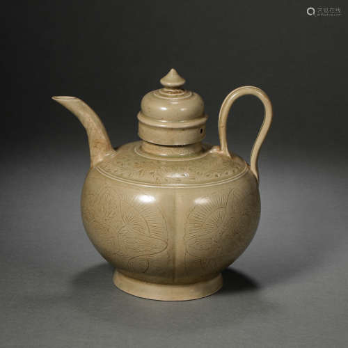 CHINESE YUE WARE HOLDING POT, SONG DYNASTY