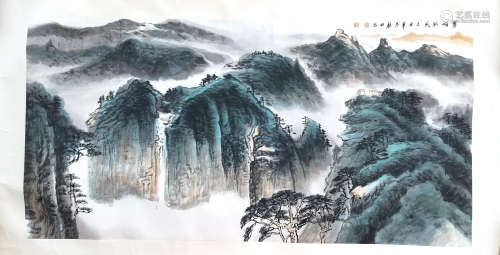 CHINESE LANDSCAPE PAINTING AND CALLIGRAPHY, XU QIN SONG