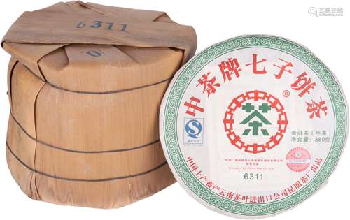 2007年 中茶6311七子餅（生茶）