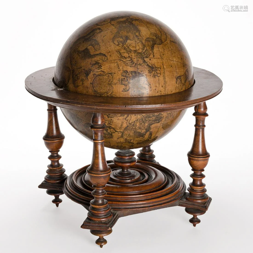 (GLOBES.) Giuseppe de Rossi; after Jodocus Hondius.