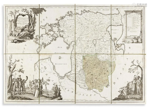 (BALTIC STATES.) Ludwig August Mellin. [Atlas von