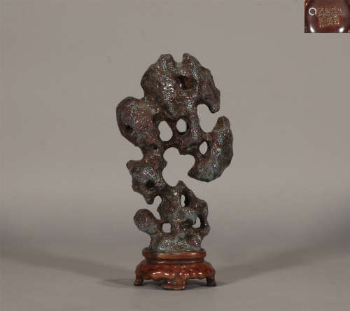 Jun Glaze porcelain carvings in Qianlong Furnace in Qing Dyn...