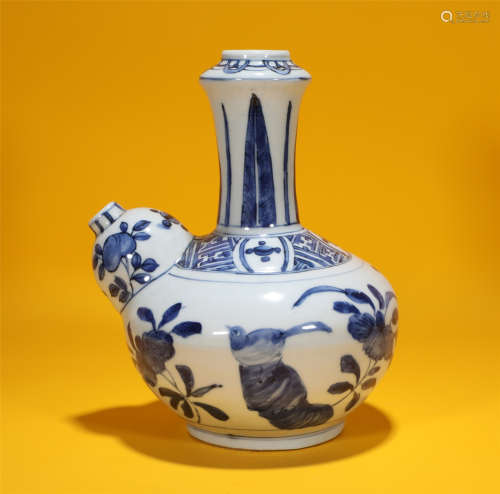 All blue and white flowers in Chongzhen in the Ming Dynasty