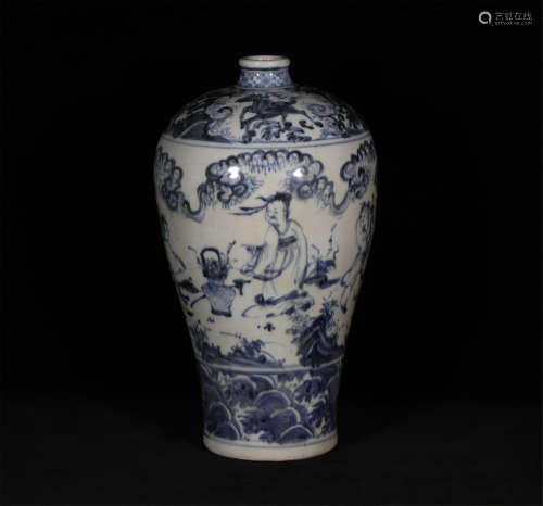 A Blue and White Meiping Ming Style