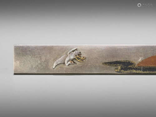 OMORI TERUMITSU: AN INLAID SILVER KOZUKA