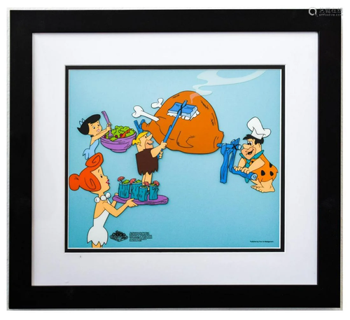 Fred and Wilma Flintstone, Betty and Barney Rubble-