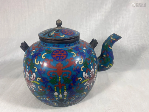 Chinese Cloisonne Teapot