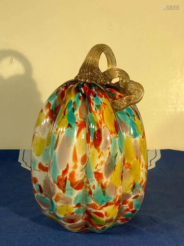 Italian Murano Art Glass Melon