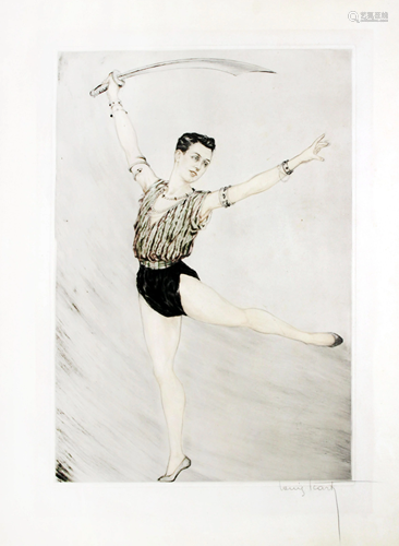 Louis Icart - Nijinsky (Russian Ballet Dancer)