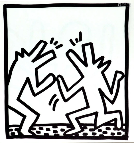 Keith Haring - Untitled (Howling Dogs)