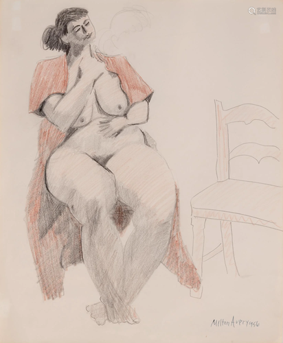 MIlton Avery - Nude with Chair