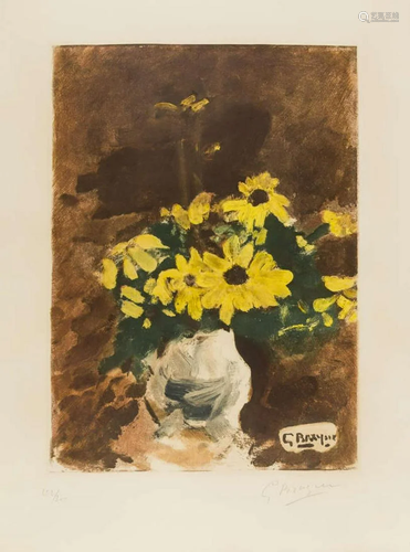 Georges Braque (After) - Vase de Fleurs Jaunes