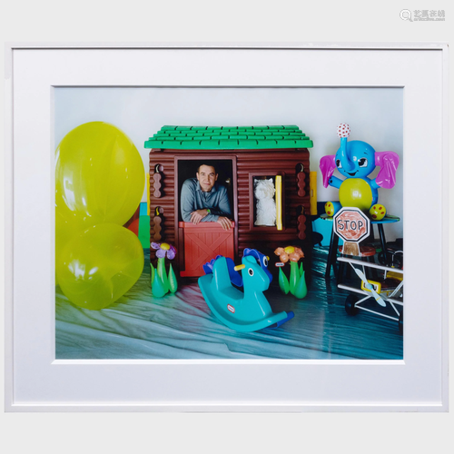 Todd Eberle (b. 1963): Jeff Koons in Ludwig's Playroom