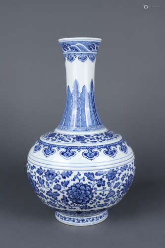 Chinese Qing Dynasty Guangxu Blue And White 