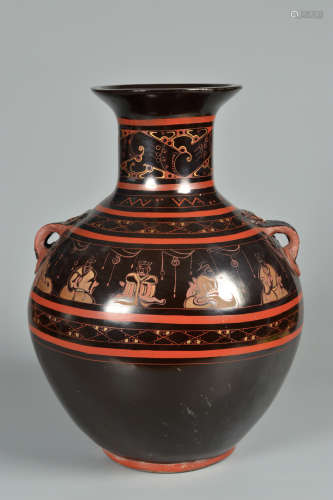 Chinese Han Dynasty Pottery Lacquerware Bottle