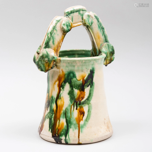 Betty Woodman Glazed Ceramic Basket