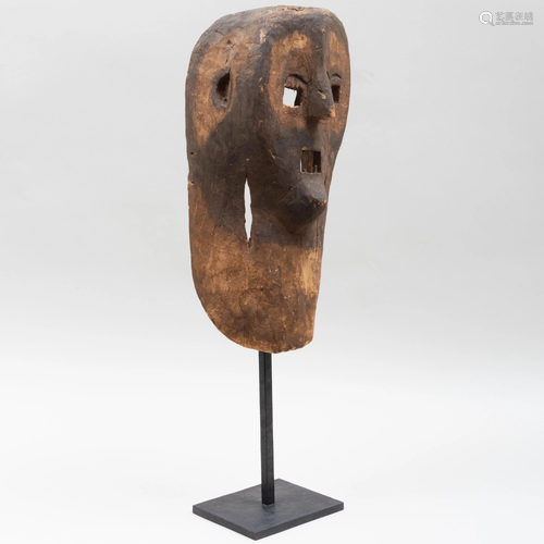 Zaramo Carved and Stain Wood Mask, Tanzania