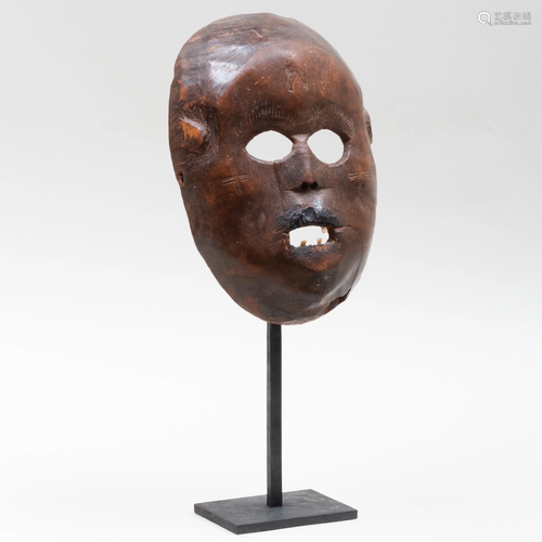 Nyamwezi Carved Wood Mask, Tanzania