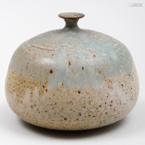 Studio Pottery Glazed Earthenware Vase