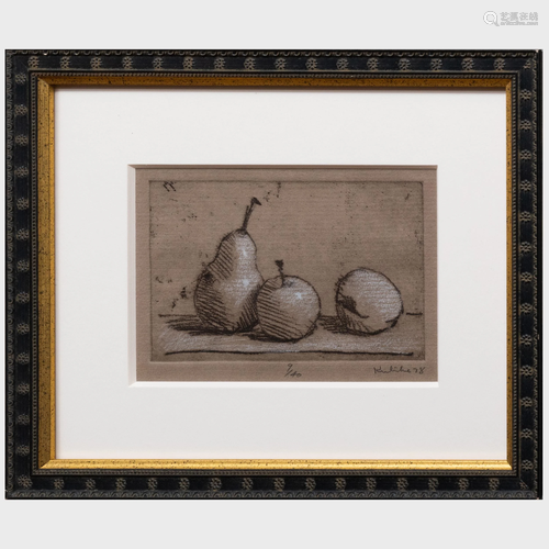 Robert Kulicke (1924-2007): Three Fruits; and One Pear