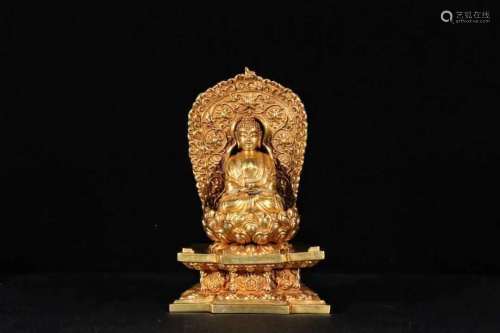 馆藏级-纯金，“释迦牟尼”坐像