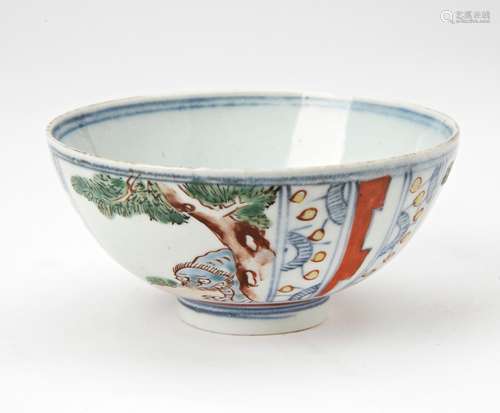 SMALL JAPANESE 'BUDDIST' LION BOWL EDO PERIOD decora...