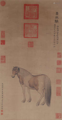 The Picture of Horse Painted by Lang Shiming