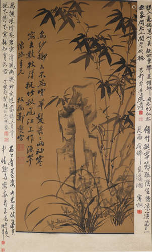 The Picture of Bamboo Painted by Zheng Banqiao