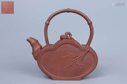 Dark-red Enameled Pottery