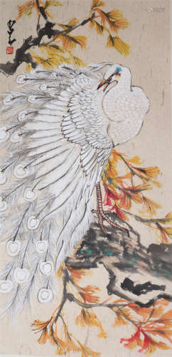 The Picture of Peacock Painted by Zhao Shaoang