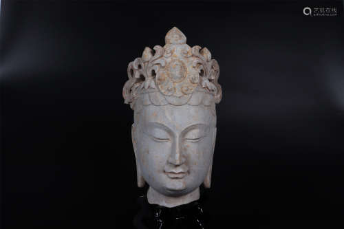 Stone Carving Buddha Head