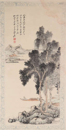 The Picture of Landscape Painted by Zhang Daqian