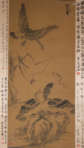 The Picture of Eagle Painted by Ba Da Shan Ren