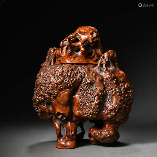 BOXWOOD ROOT CARVING, QING DYNASTY, CHINA