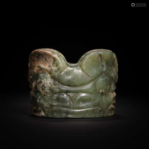 CHINESE RED MOUNTAIN CULTURE HETIAN JADE BROWN