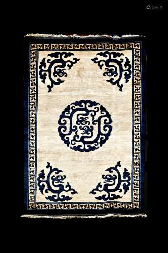 CHINA QING DYNASTY TAPESTRY, LINGZHI PATTERN