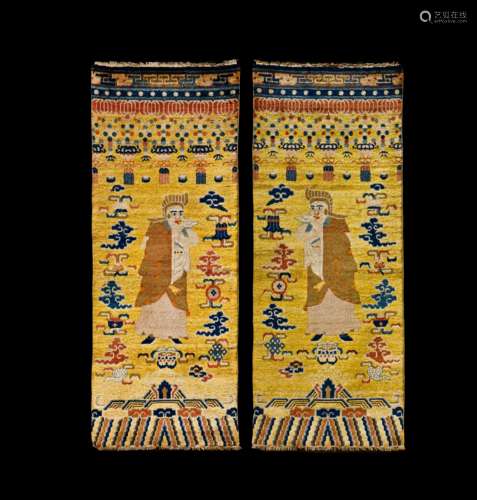 A PAIR OF CHINESE TAPESTRY, QING DYNASTY