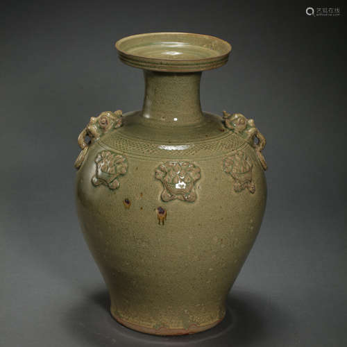 THE FIRST CELADON GLAZED VASE, SUI DYNASTY, CHINA