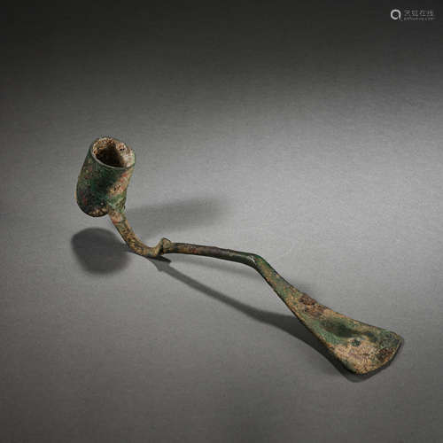 CHINESE HAN DYNASTY COPPER SPOON