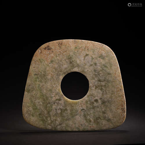 CHINESE HETIAN JADE BI, QIJIA CULTURE