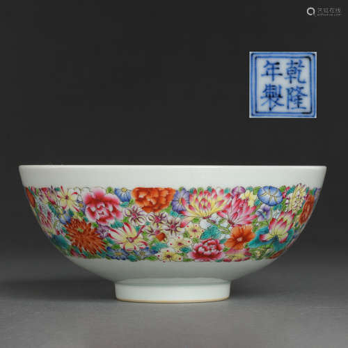 WUCAI PORCELAIN BOWL, QIANLONG PERIOD , CHINA