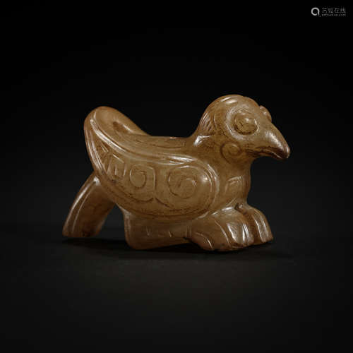 HETIAN JADE BIRD, HAN DYNASTY, CHINA