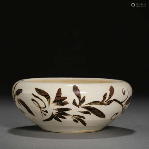 CIZHOU WARE LARGE BOWL WITH FLOWER PATTERN, NORTHERN SONG DY...