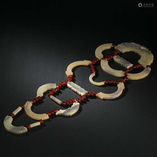 A SET OF HETIAN JADE, ZHAN HAN DYNASTIES, CHINA