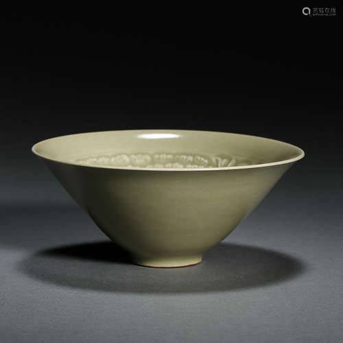 YAOZHOU WARE CELADON FLOWER PATTERN DOU LI ZHAN, NORTHERN SO...