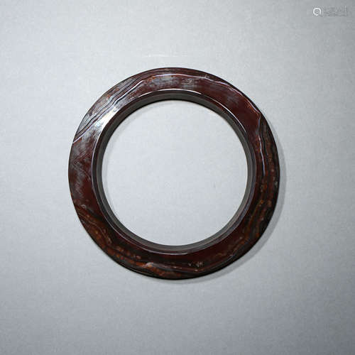 CHINESE AGATE RING, WARRING STATES PERIOD