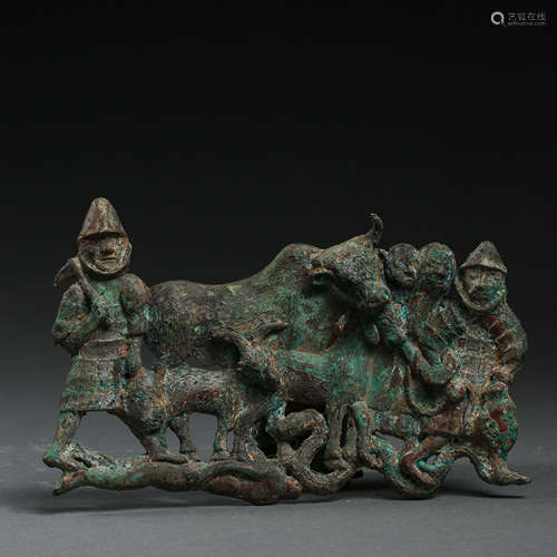 CHINESE BRONZE MEDAL ORNAMENT, HAN DYNASTY